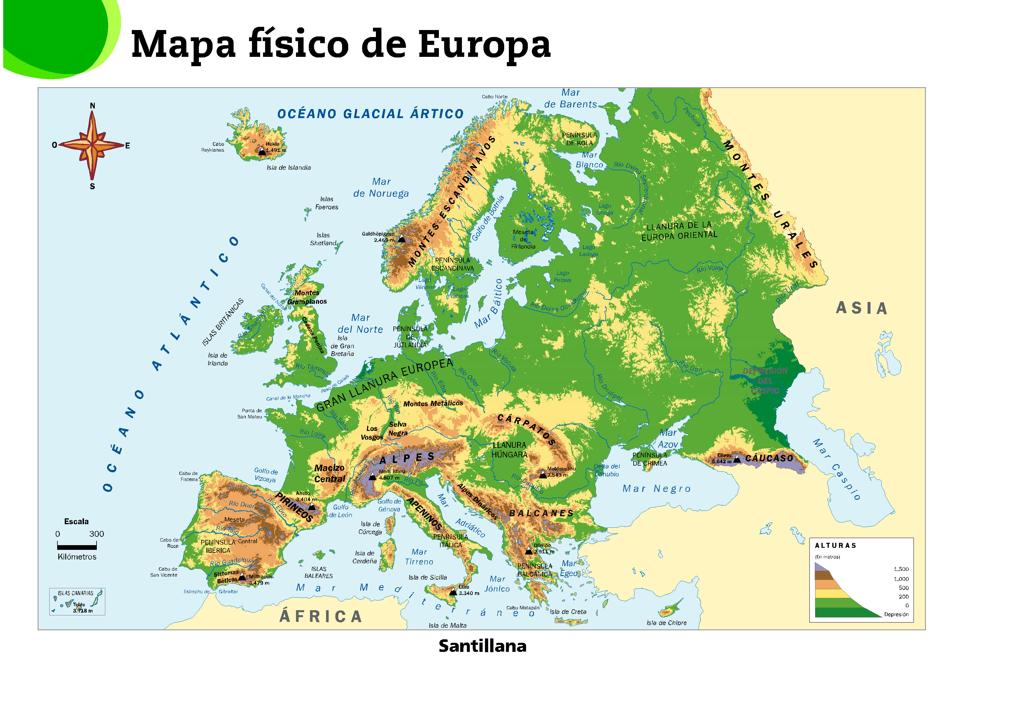 Image result for MAPA FISICO EUROPA